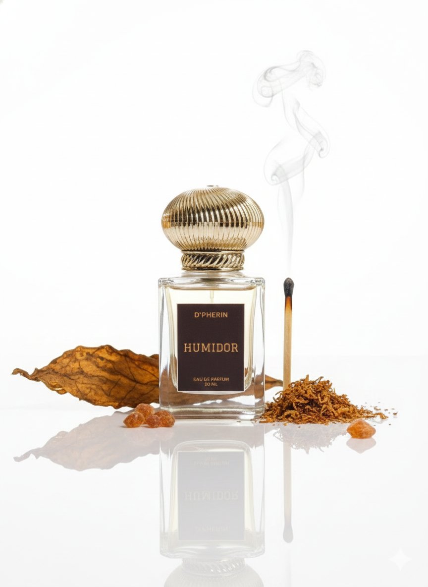 D'Pherin Humidor EDP 50ml – Rich Sweet Tobacco, Spices & Aged Cedarwood | Premium Warm Unisex Fragrance Copy