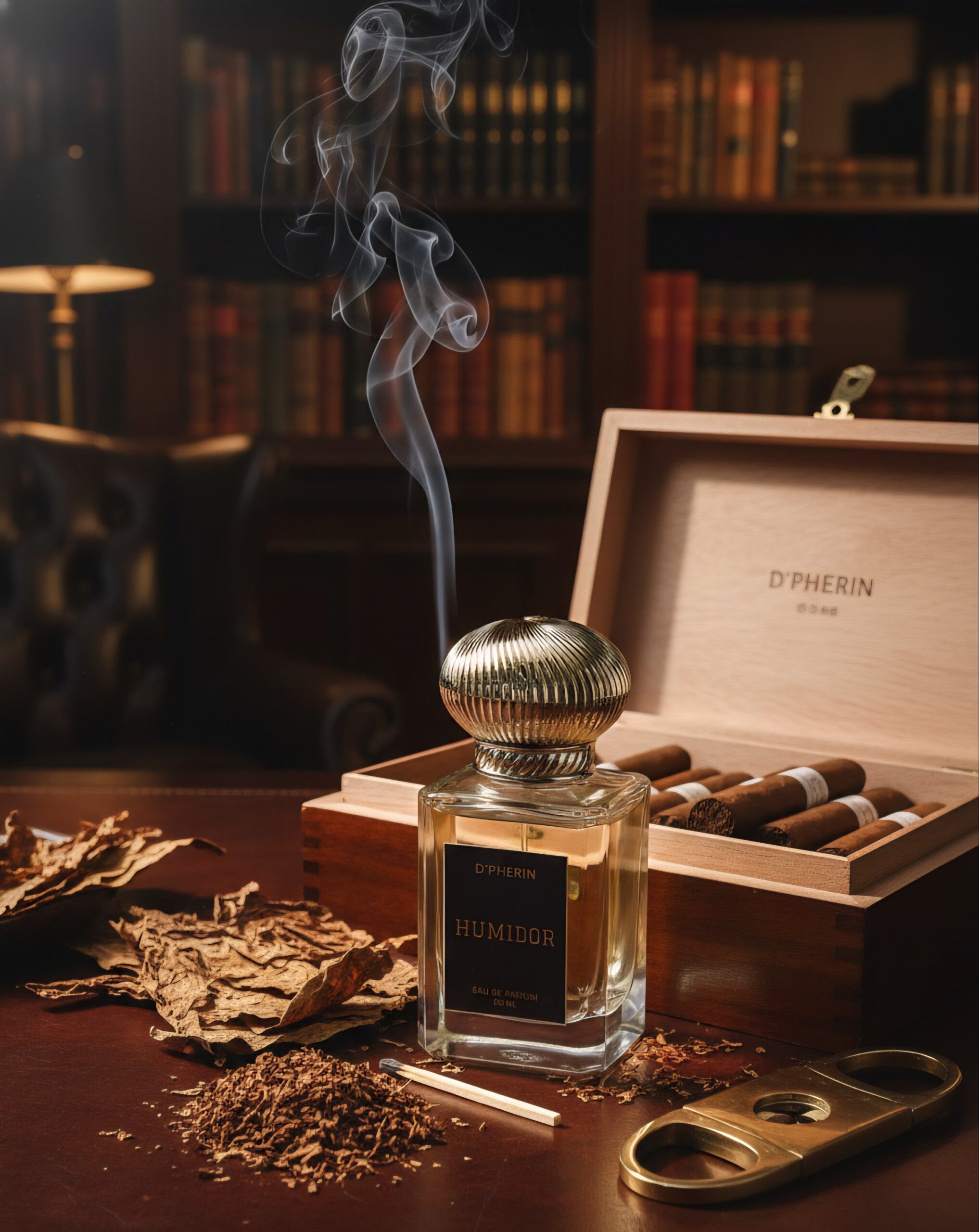 D'Pherin Humidor EDP 50ml – Rich Sweet Tobacco, Spices & Aged Cedarwood | Premium Warm Unisex Fragrance Copy - Image 2