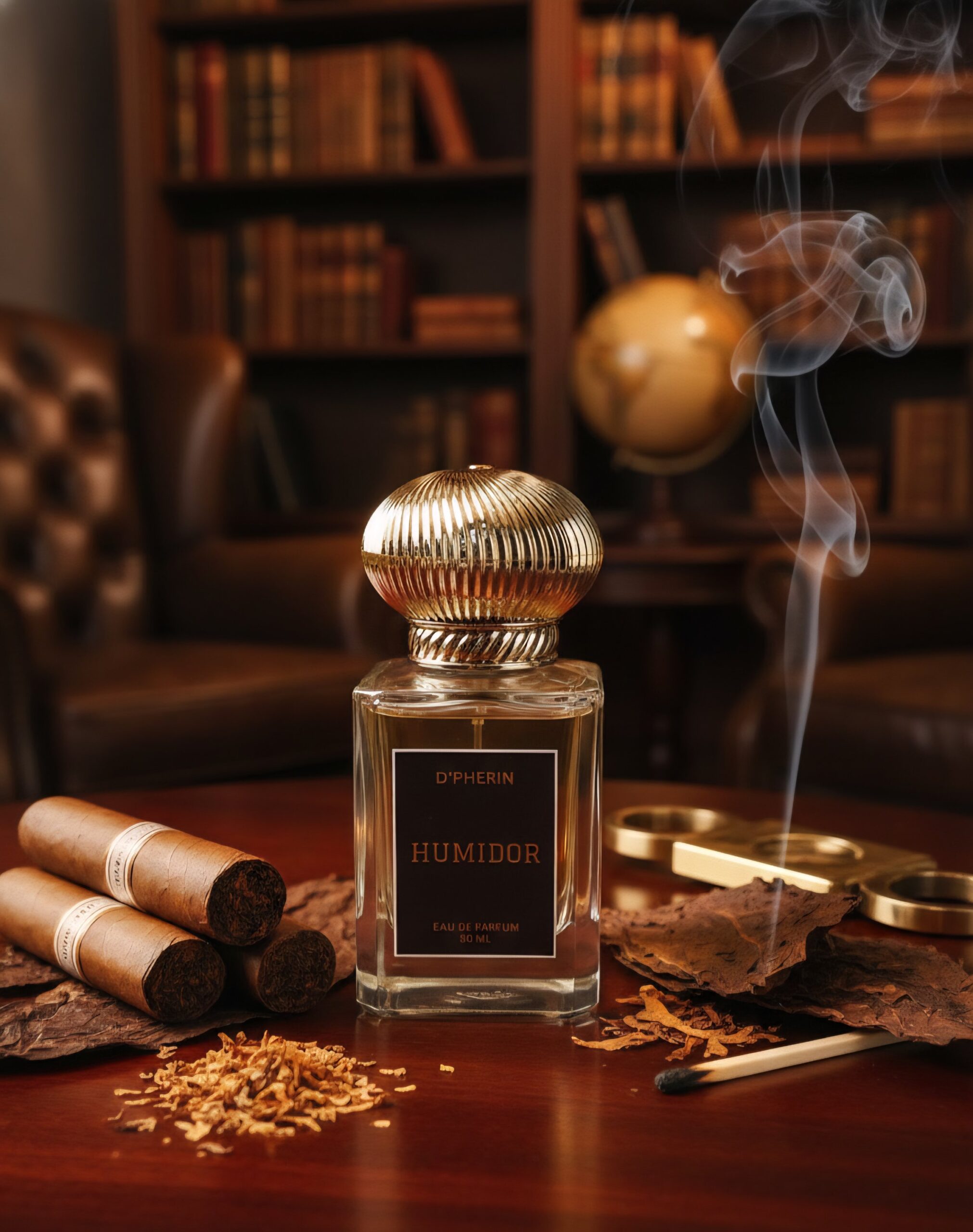 D'Pherin Humidor EDP 50ml – Rich Sweet Tobacco, Spices & Aged Cedarwood | Premium Warm Unisex Fragrance Copy - Image 3