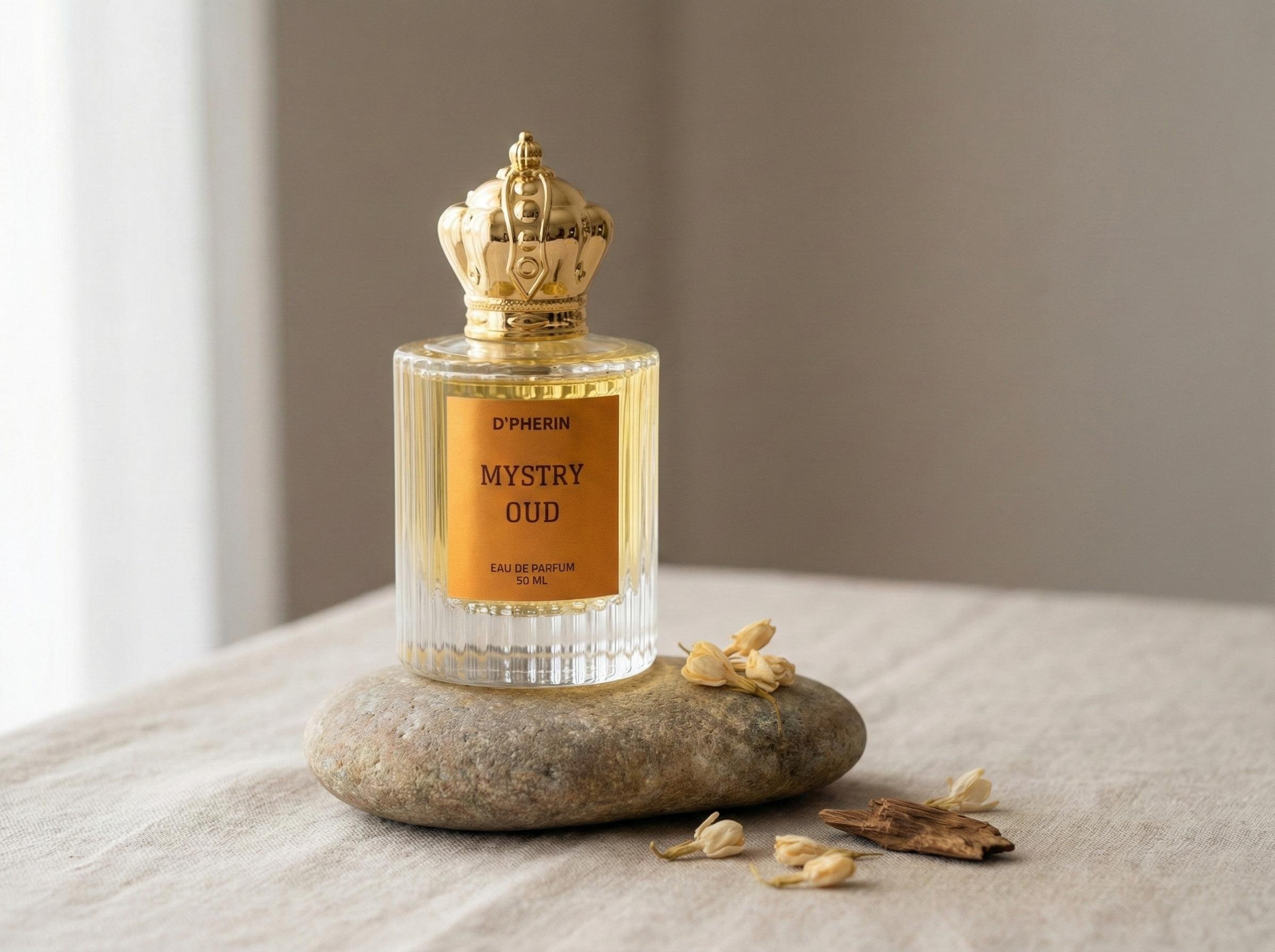 D'Pherin Mystery Oud EDP – Spicy Floral, Amber & Sandalwood – 50ml | Warm Earthy Unisex Perfume Copy - Image 3