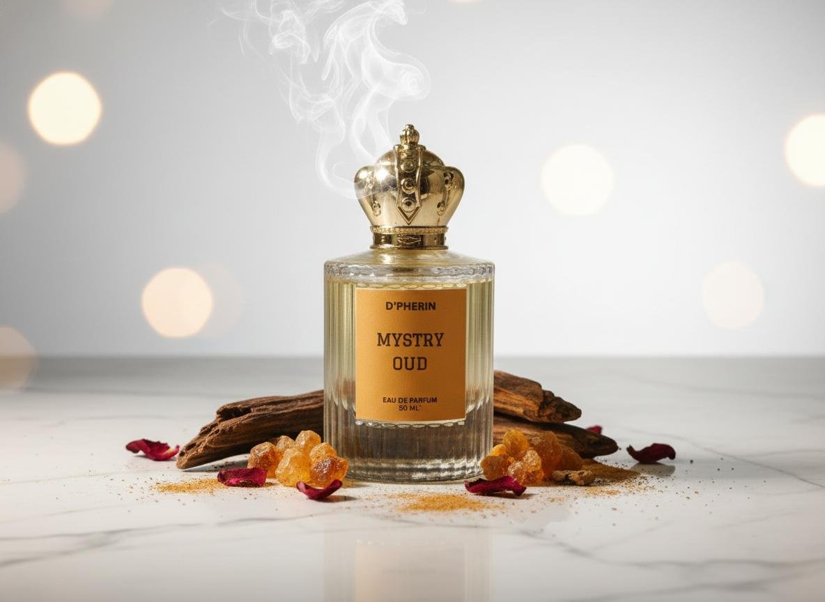 D'Pherin Mystery Oud EDP – Spicy Floral, Amber & Sandalwood – 50ml | Warm Earthy Unisex Perfume Copy