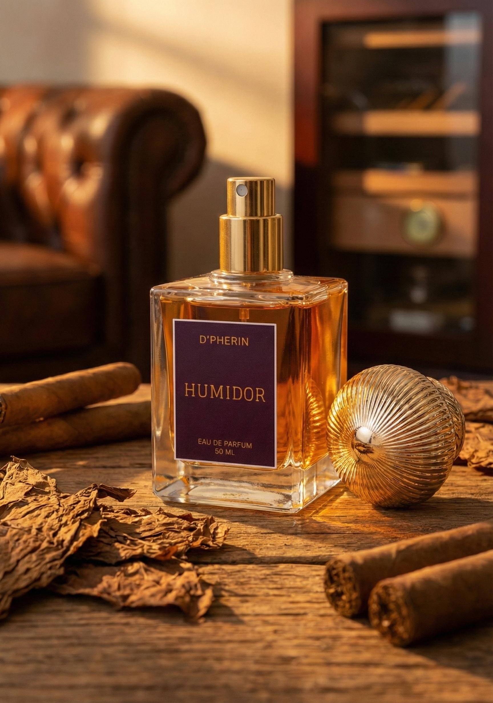 D'Pherin Humidor EDP 50ml – Rich Sweet Tobacco, Spices & Aged Cedarwood | Premium Warm Unisex Fragrance Copy - Image 5