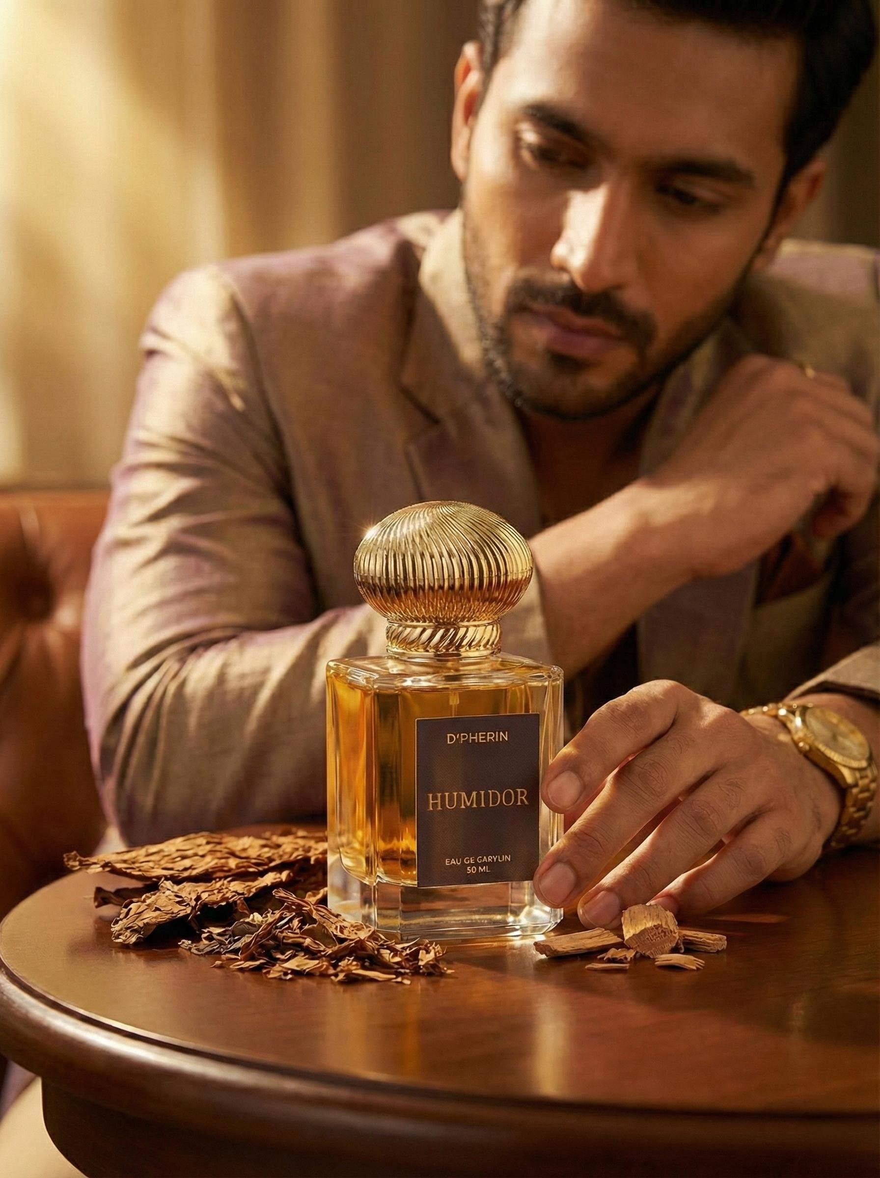 D'Pherin Humidor EDP 50ml – Rich Sweet Tobacco, Spices & Aged Cedarwood | Premium Warm Unisex Fragrance Copy - Image 6